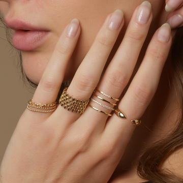 How to Style Diamond, Stackable, and Colored Stone Rings for Every Occasion