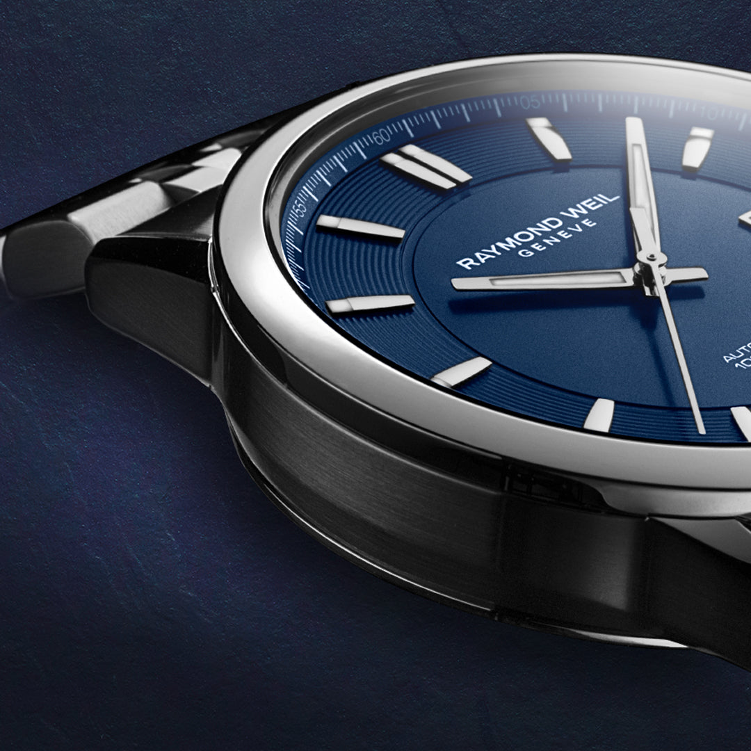 Freelancer Men's Classic Blue Automatic Date Watch, 42mm