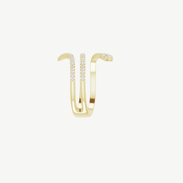 Diamond Snake Fashion Ring