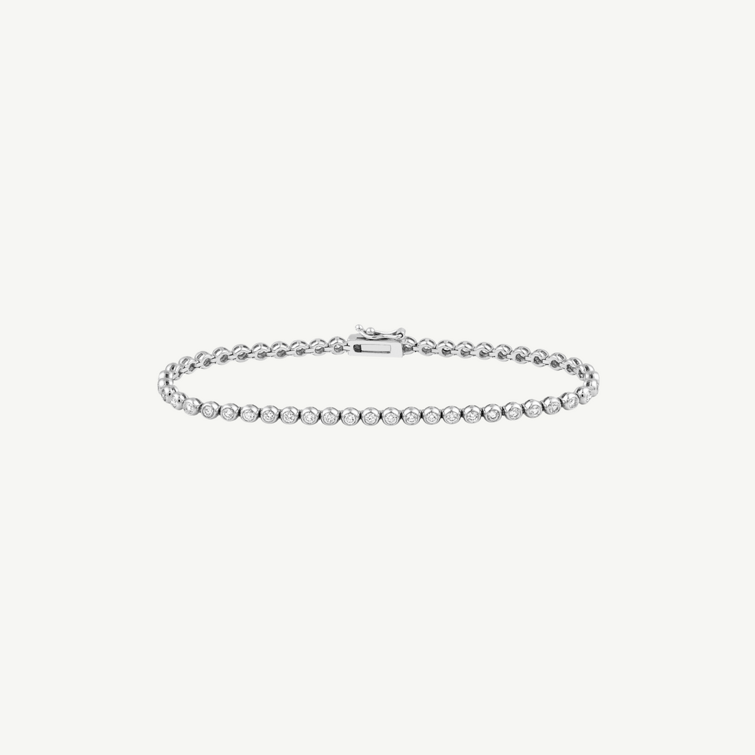 Bezel Set Diamond Tennis Bracelet
