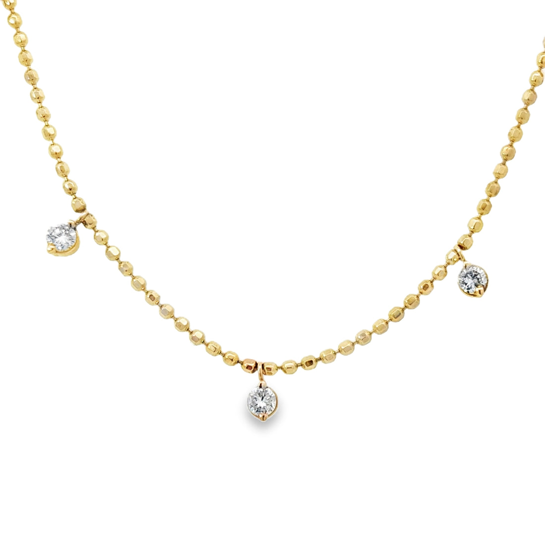 Stationed Bezel Necklace
