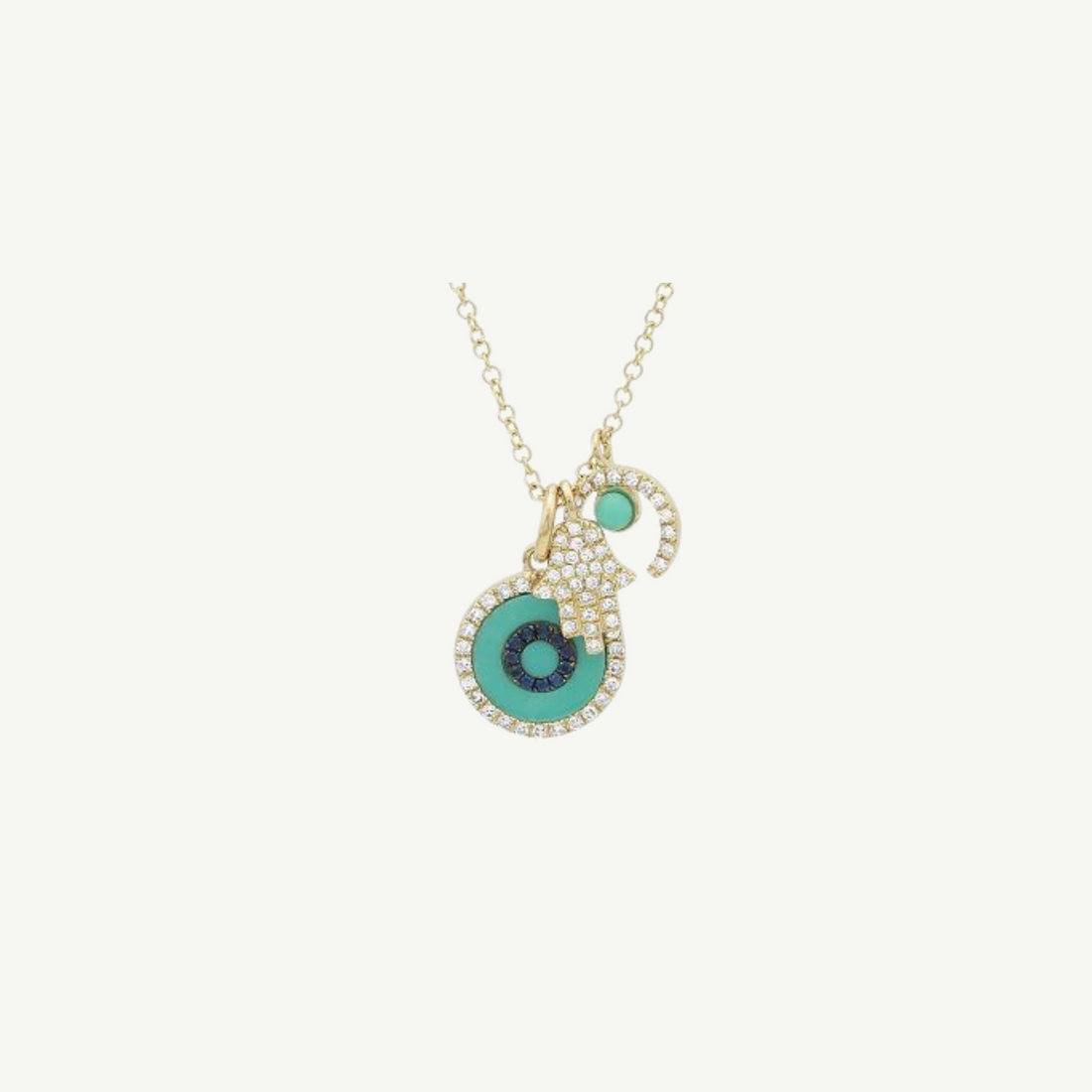 Triple Charm Necklace