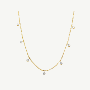 Stationed Bezel Necklace