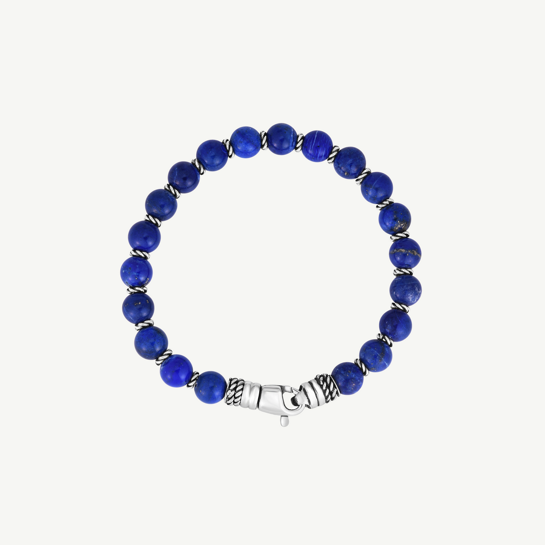 Men's Silver Bead Bracelet