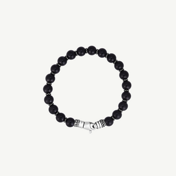 Men's Silver Bead Bracelet