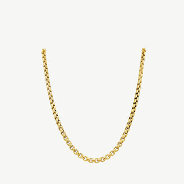 Round Box Chain Necklace