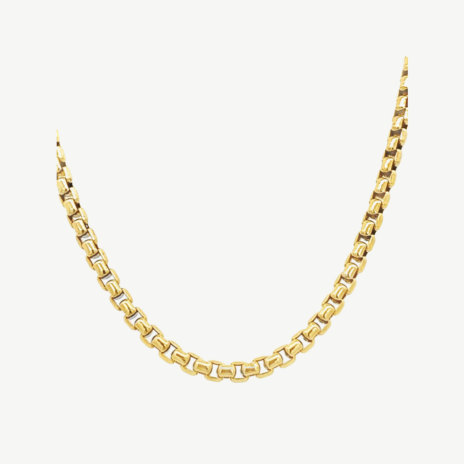 Round Box Chain Necklace