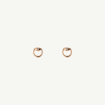Gucci Horsebit Diamond Stud Earrings