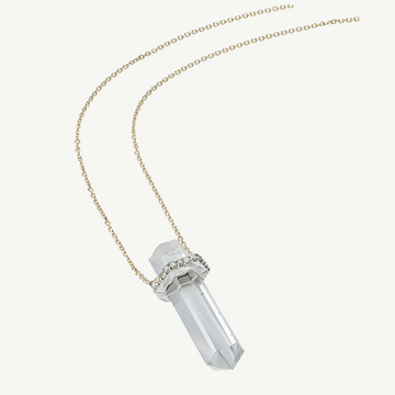 Crystal Clear in Sterling Silver and Raw Diamond