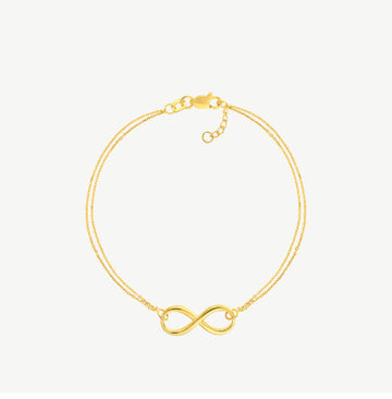 Double Strand Infinity Adjustable Bracelet