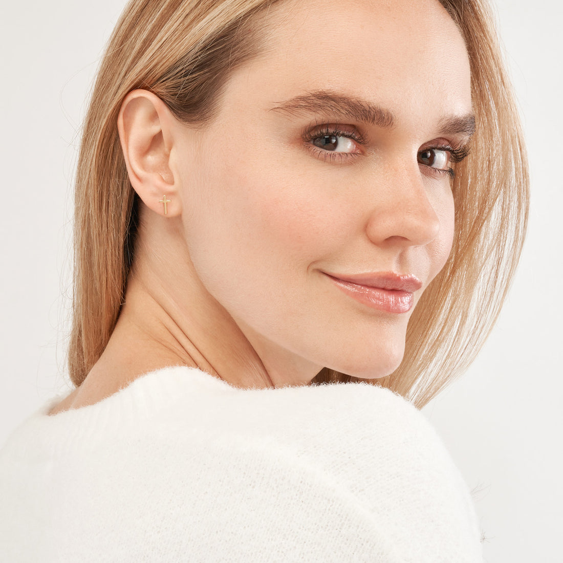 Cross Stud Earrings