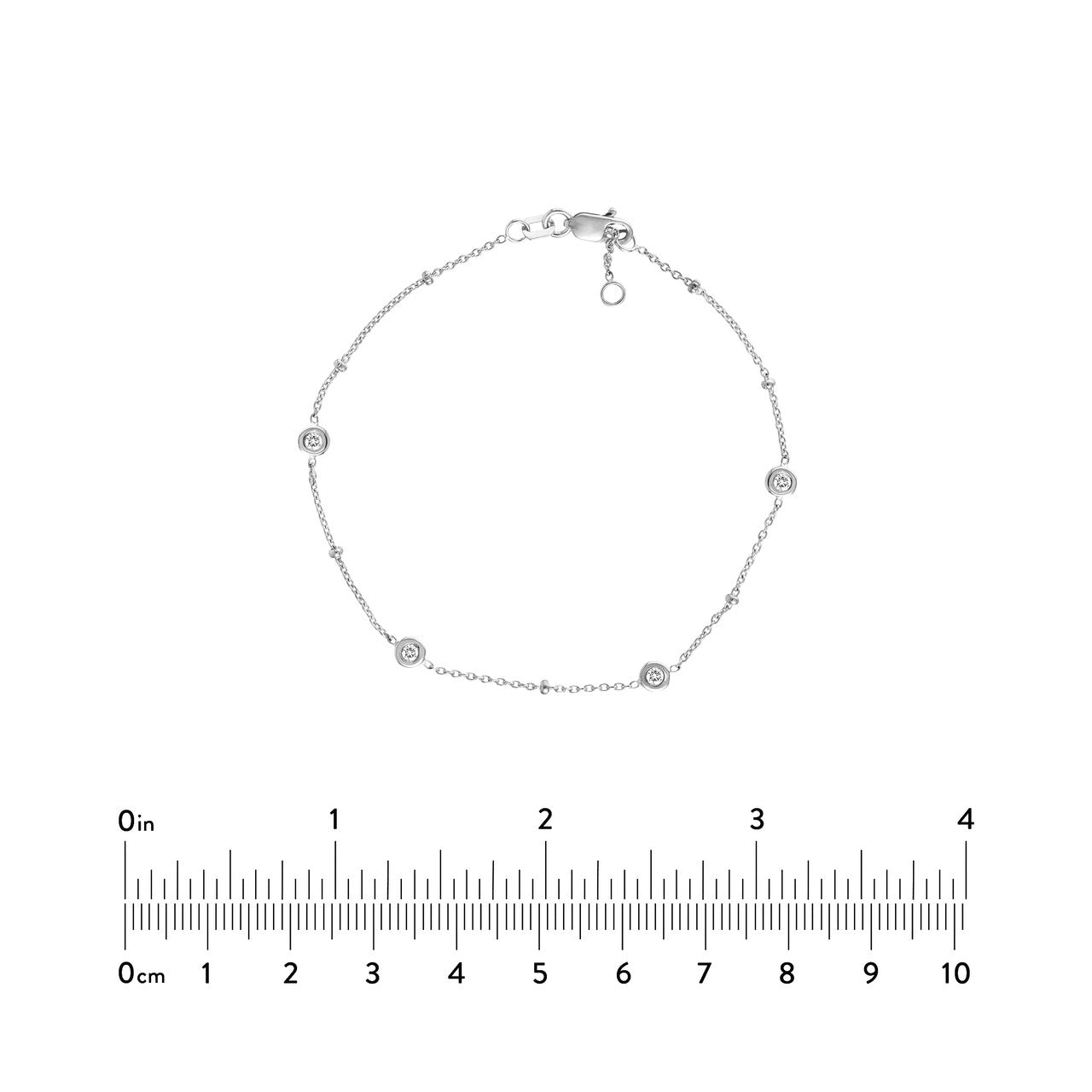 bracelet with ruler to determine the size
