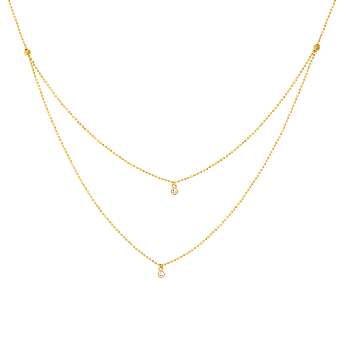 Diamond Drops Necklace