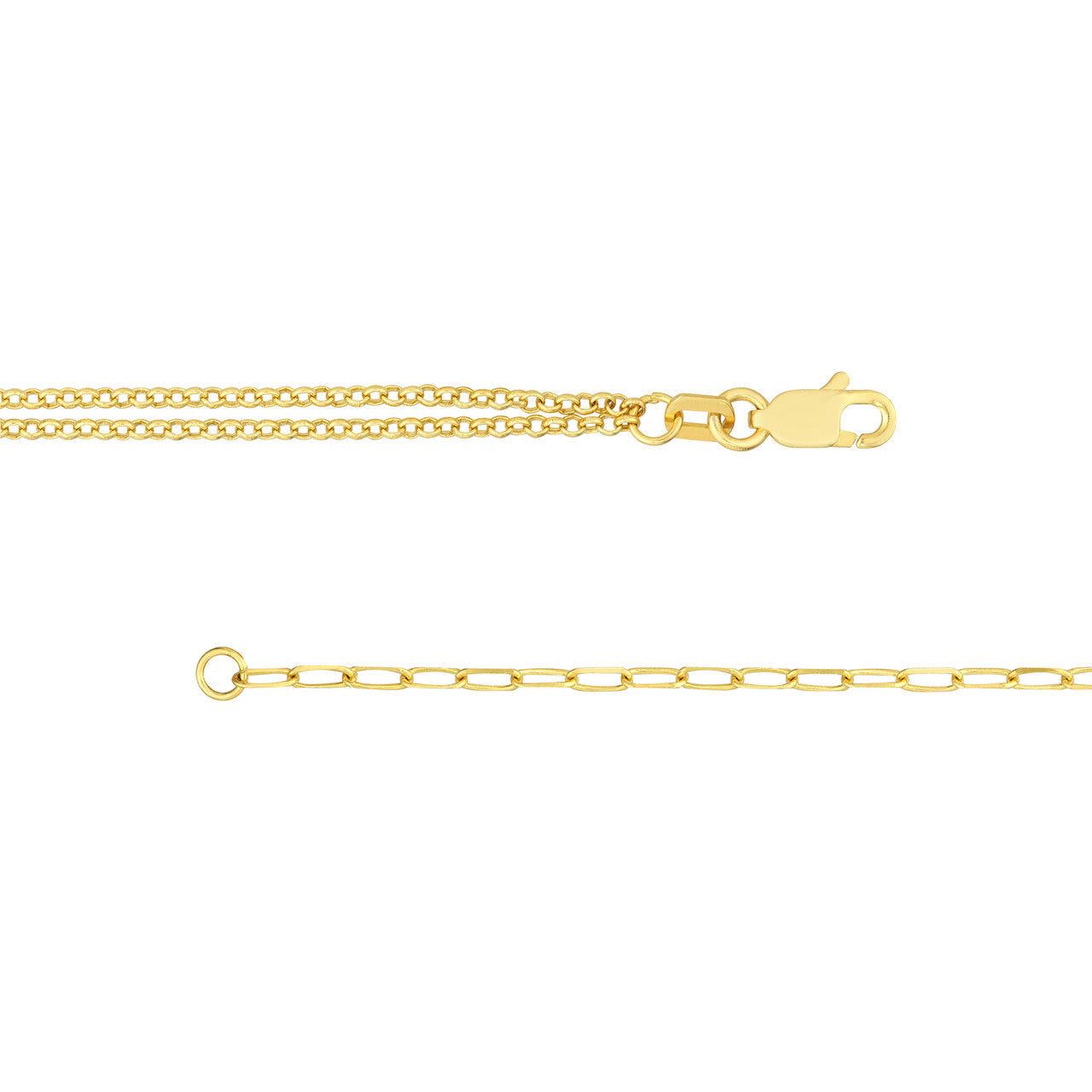 The clasp of the paperclip bracelet