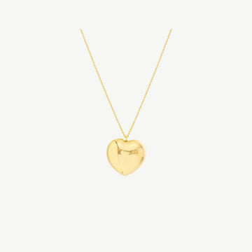 Large Puff Heart Necklace