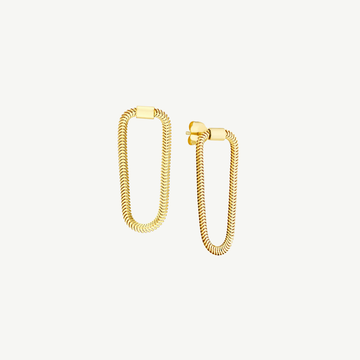 Loop Snake Chain Earrings