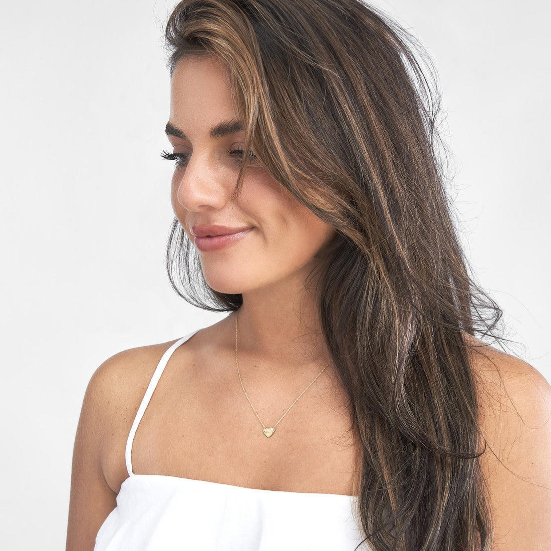So You MOM Heart with Diamond Necklace