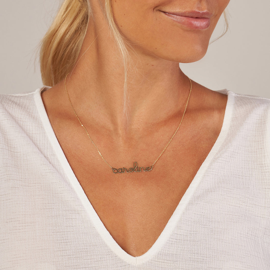 Doodle Nameplate Necklace