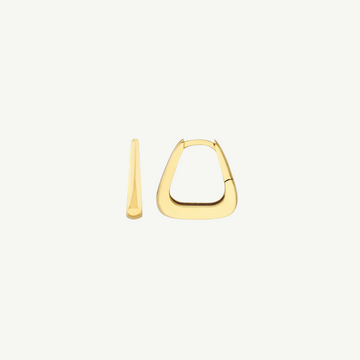 Tapered Squared Off Huggie Earrings