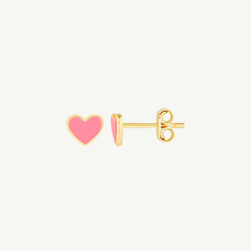 Colored Enamel Heart Studs