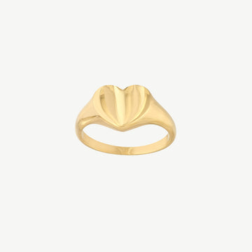 Signet Mini Heart Ring