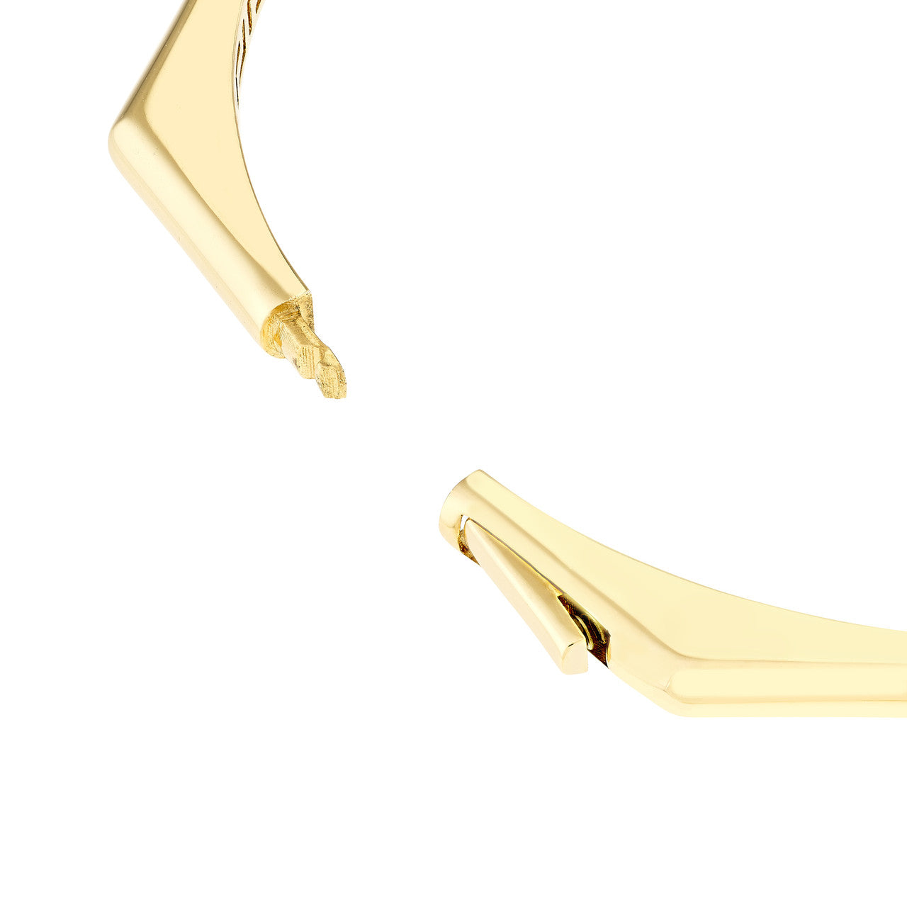 hidden clasp of the octagon bangle bracelet