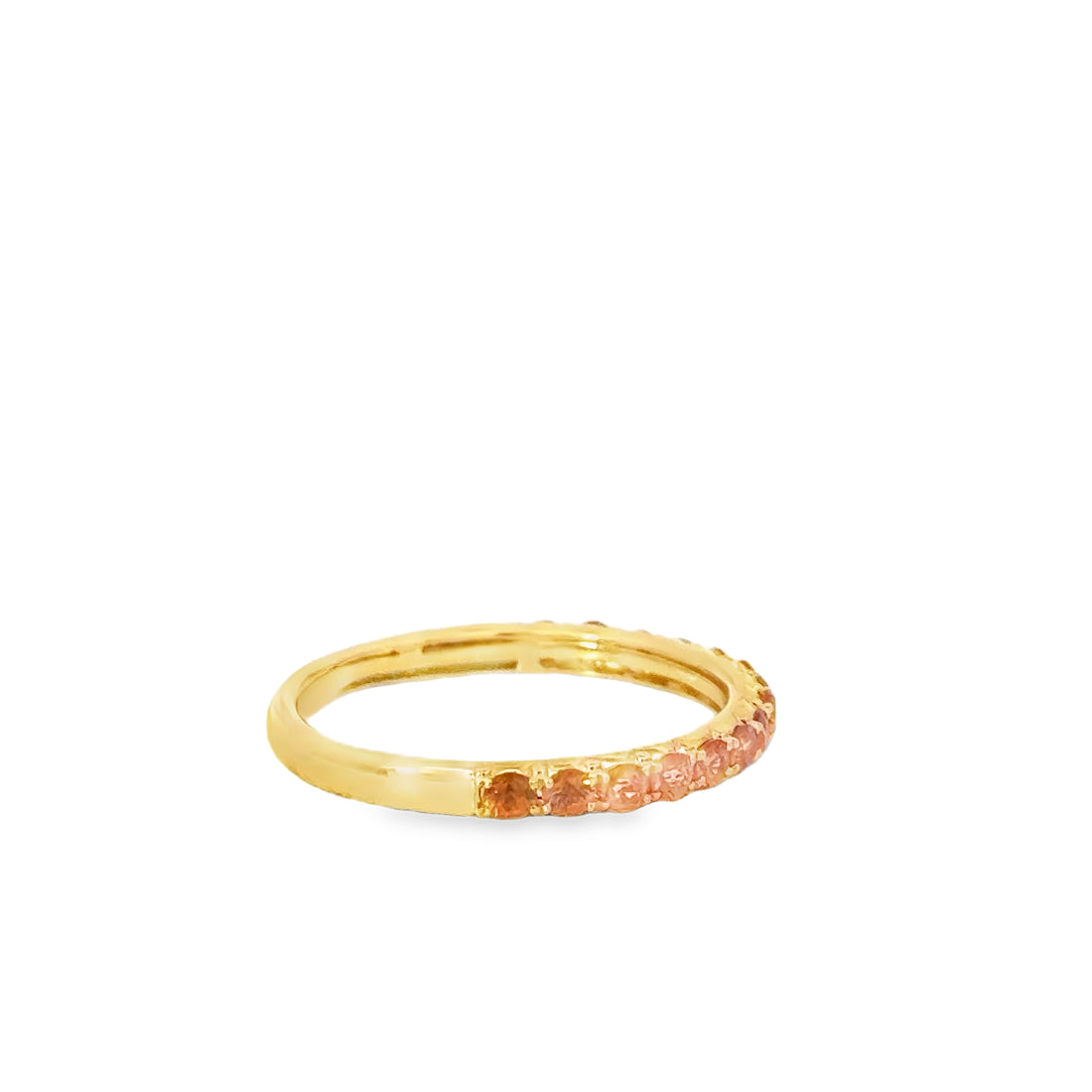 Citrine half way ring