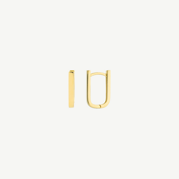 Thin Paper Clip Huggie Earrings