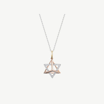 Color Star of David Pendant