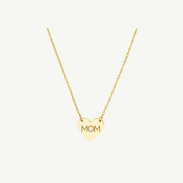 So You MOM Heart with Diamond Necklace