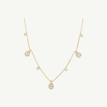 Pear Diamond Necklace