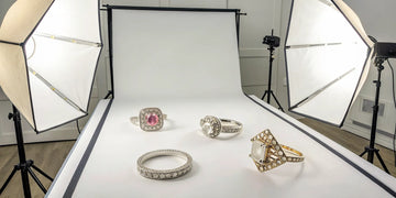 A group of old jewelry pieces ready for a before and after redesign.