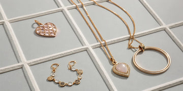 Gold necklaces and heart pendants are meaningful Mother's Day jewelry gift ideas.