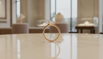 Diamond engagement ring in a classic prong setting