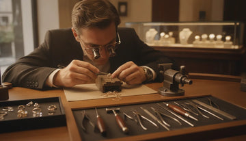 Jeweler repairing a gold ring for jewelry repair near me