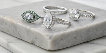 Popular diamond engagement ring upgrade options, including larger diamonds and new settings.