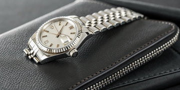 Rolex Datejust Star Diamond with a silver dial and jubilee bracelet.