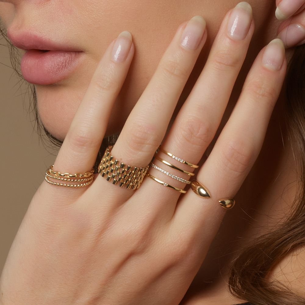 How to Style Diamond, Stackable, and Colored Stone Rings for Every Occasion