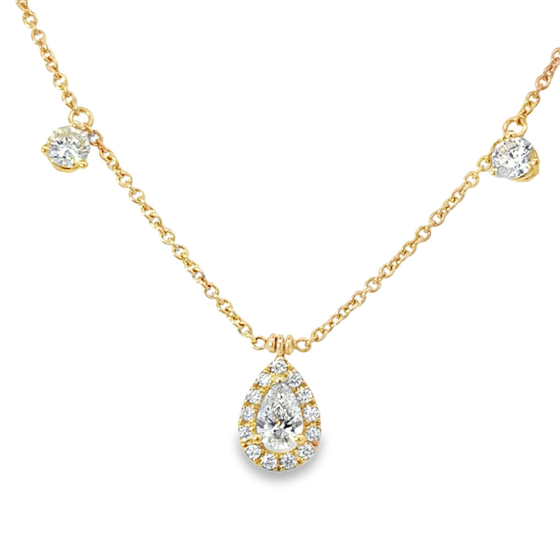 Pear Diamond Necklace