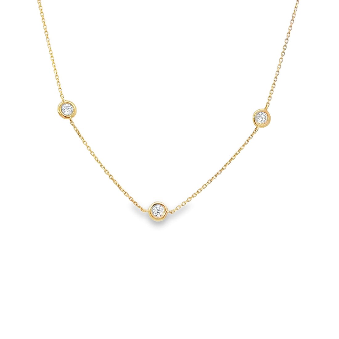 Diamond Bezel Necklace