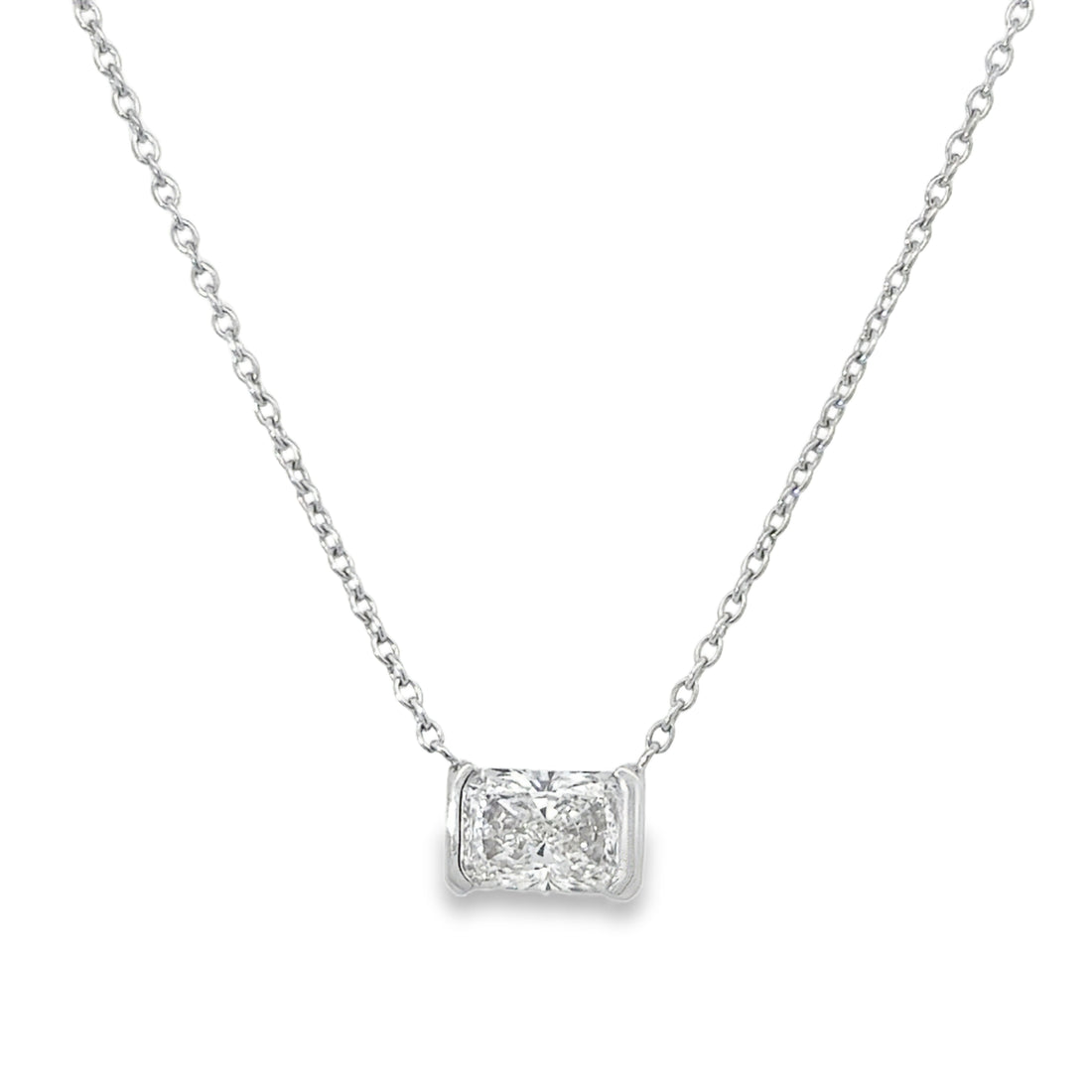 Emerald Lab Diamond Necklace