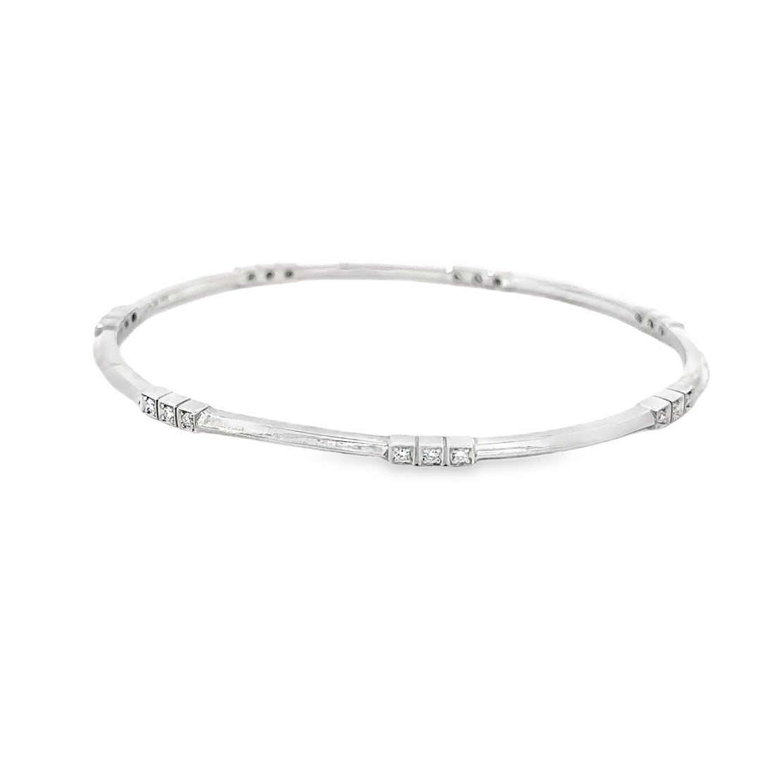 Diamond Knife Edge Bangle