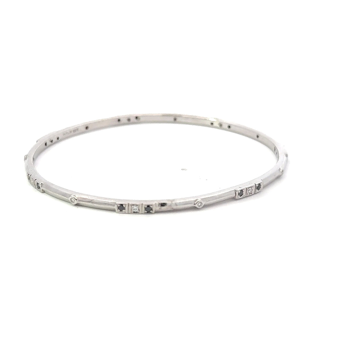 Black Diamond Cluster Bangle