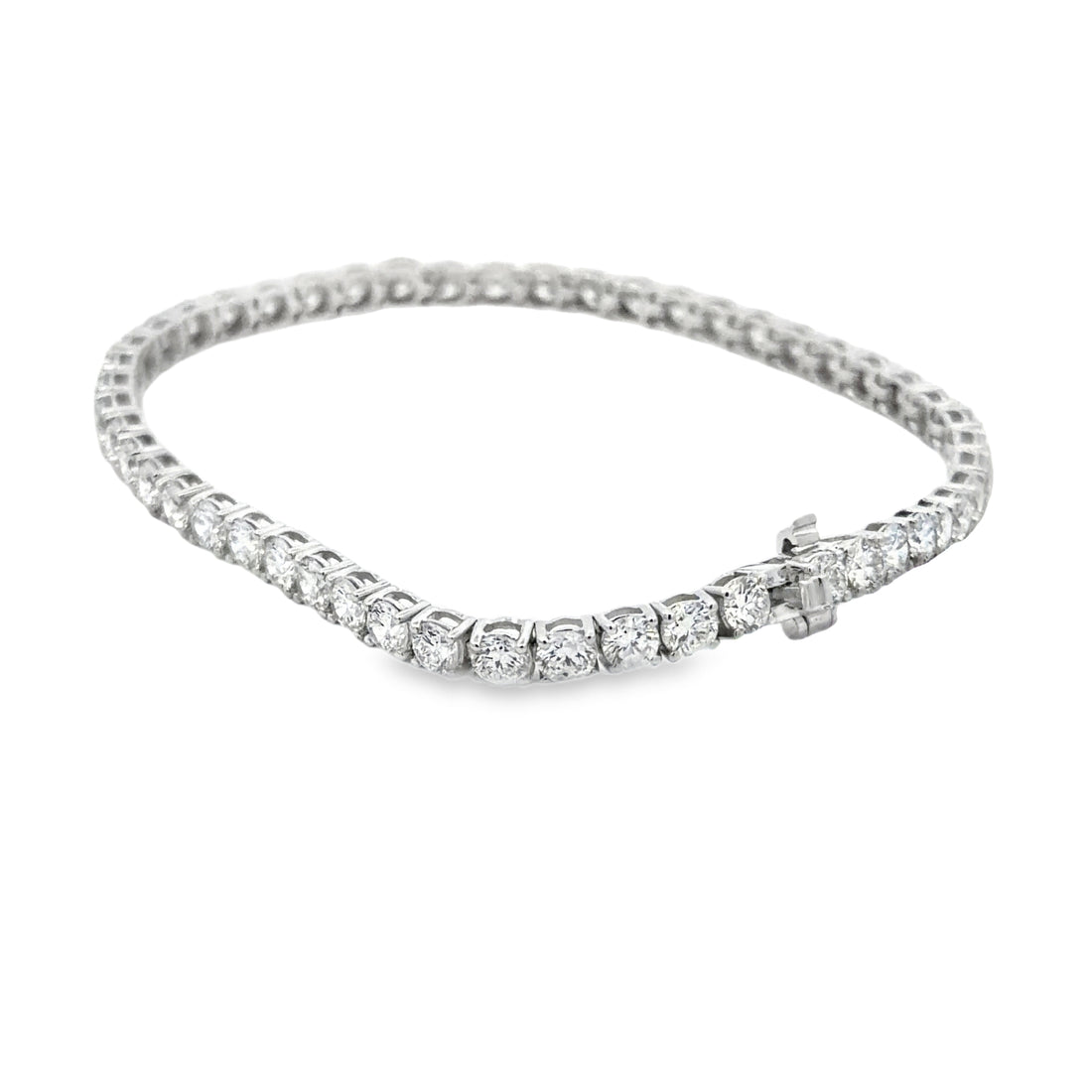 14K White Gold Diamond Tennis Bracelet