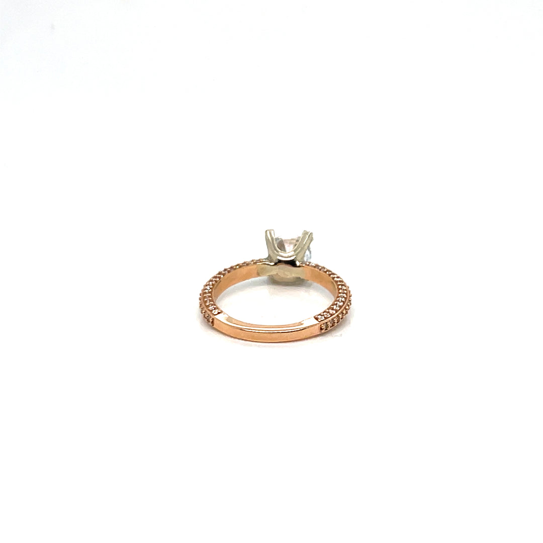 Rose Gold Pave Ring