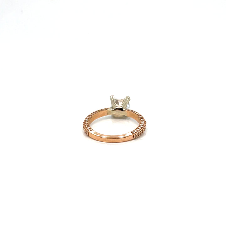 Rose Gold Pave Ring
