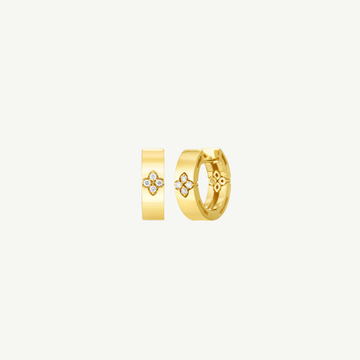 Gold Love In Verona Diamond Accent Small Hoop Earrings