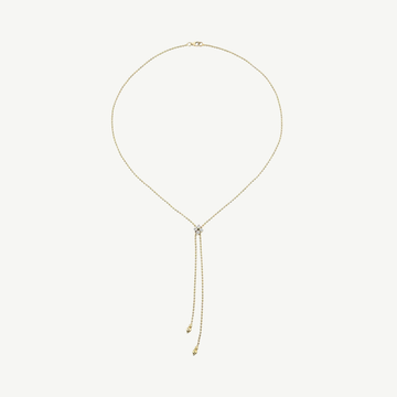 Gold Love In Verona Diamond Flower Lariat Necklace