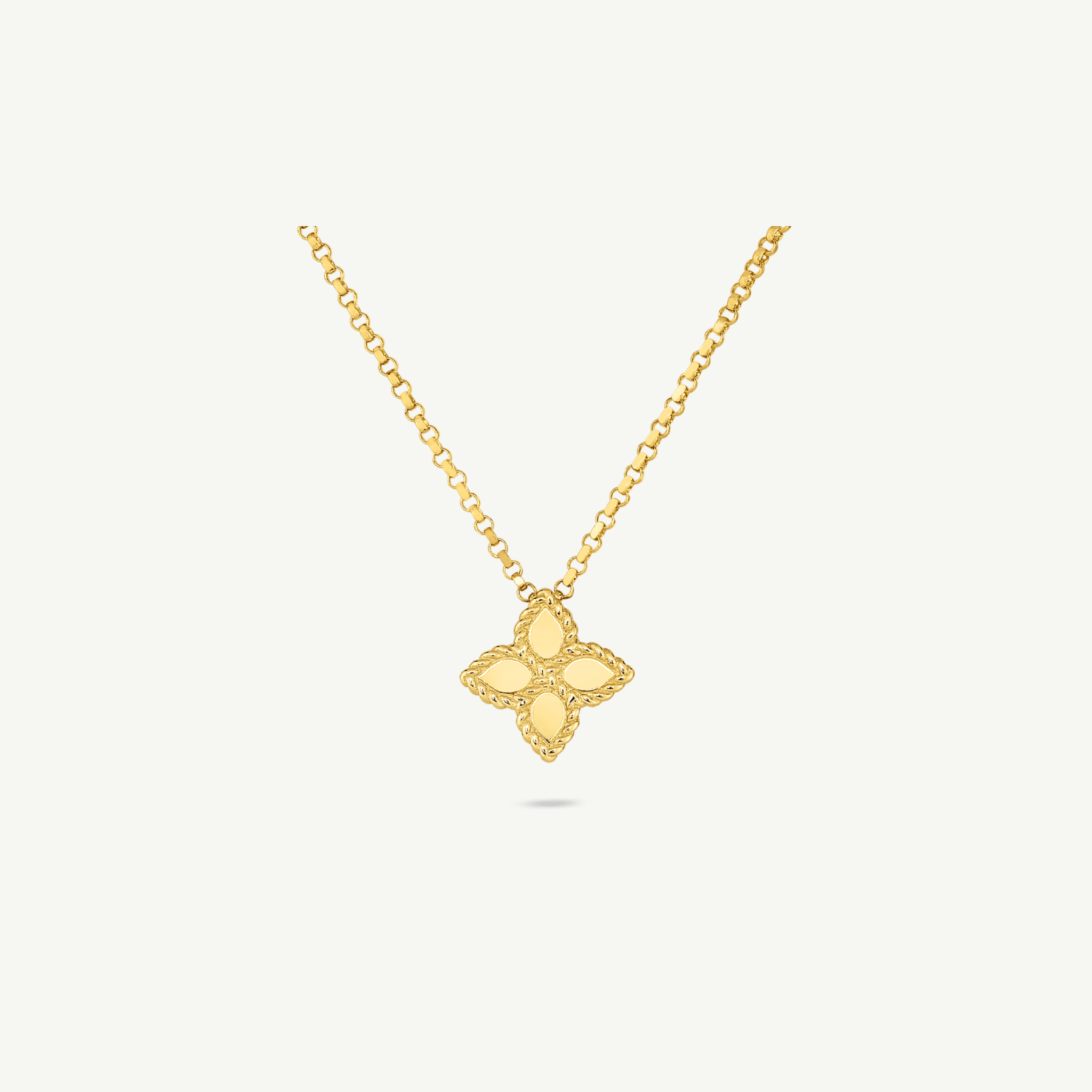 Gold Princess Flower Small Necklace