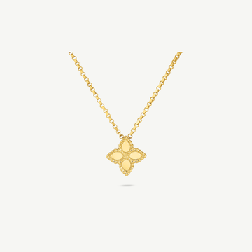 Gold Princess Flower Small Necklace